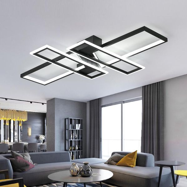 modern led chandelier light for living room bedroom kitchen home ceiling lamps remote control rectangle black lighting fixtures
modern led chandelier light for living room bedroom kitchen home ceiling lamps remote control rectangle black lighting fixtures