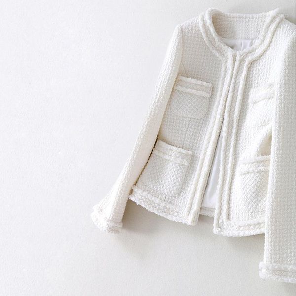 women's jackets white wool tweed jacket 2021 spring / autumn women's coat socialite slim one piece1, Black;brown
women's jackets white wool tweed jacket 2021 spring / autumn women's coat socialite slim one piece1, Black;brown