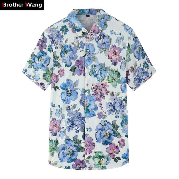 2020 new summer men's hawaiian shirt fashion casual elastic short-sleeved shirt floral brand clothes plus size 5xl 6xl 7xl, White;black
2020 new summer men's hawaiian shirt fashion casual elastic short-sleeved shirt floral brand clothes plus size 5xl 6xl 7xl, White;black