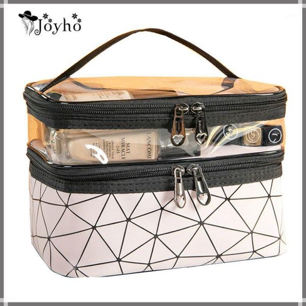 women double layer cosmetic bag pu make up organizer bags travel waterproof toiletry storage pouch beautician makeup cases box1 
women double layer cosmetic bag pu make up organizer bags travel waterproof toiletry storage pouch beautician makeup cases box1