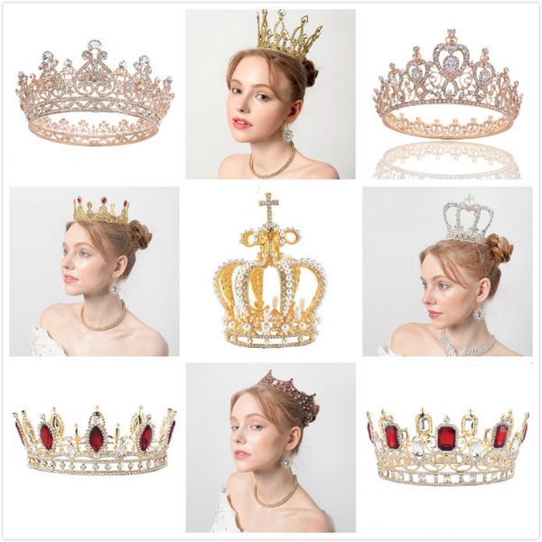 european bride baroque headdress red wedding dress pearl crown hair studio style accessories, Silver
european bride baroque headdress red wedding dress pearl crown hair studio style accessories, Silver