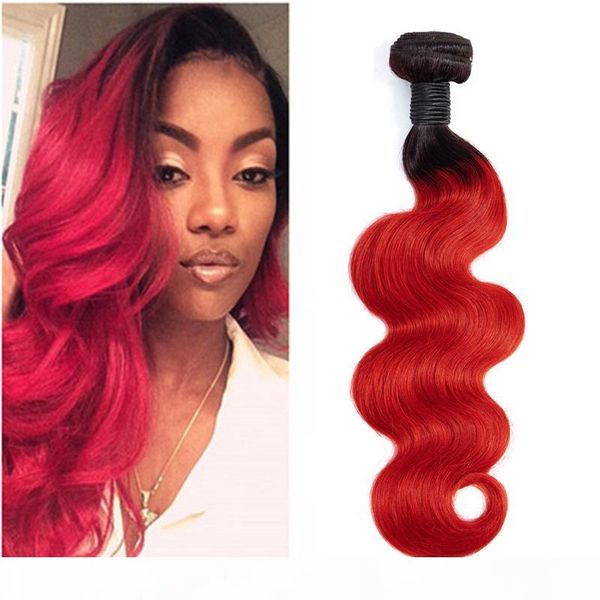 brazilian virgin hair extensions wholesale 1b red ombre human hair body wave one pieces bundle double wefts 1b red, Black
brazilian virgin hair extensions wholesale 1b red ombre human hair body wave one pieces bundle double wefts 1b red, Black