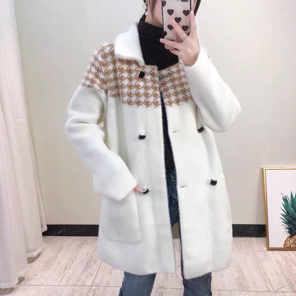 2020 new autumn winter womens coat elegant fashion woolen coats imitation mink velvet casual thicken warm jacket1, Black
2020 new autumn winter womens coat elegant fashion woolen coats imitation mink velvet casual thicken warm jacket1, Black
