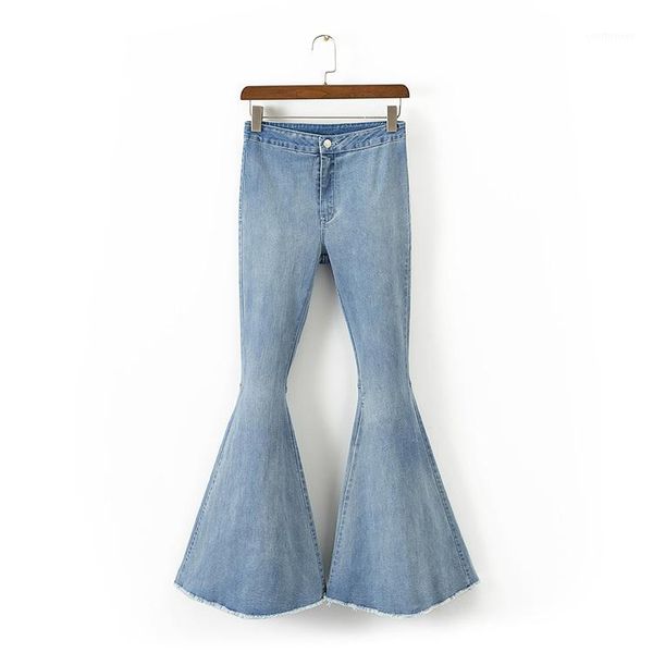 2020 summer new design big flare women jeans casual slim wide leg lady pants trousers, Blue
2020 summer new design big flare women jeans casual slim wide leg lady pants trousers, Blue