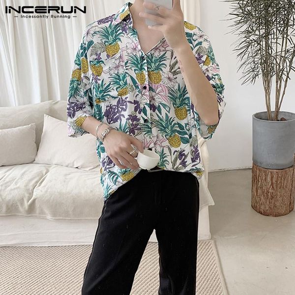 men printed shirts casual pineapple pattern half sleeve turn down collar shirt man summer vacation hawaiian beach kg-482, White;black
men printed shirts casual pineapple pattern half sleeve turn down collar shirt man summer vacation hawaiian beach kg-482, White;black