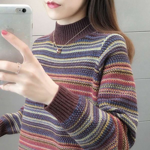 semi turtleneck women's pullover is loose, wear autumn winter new 2020 languid, and add thick base coat inside, White;black
semi turtleneck women's pullover is loose, wear autumn winter new 2020 languid, and add thick base coat inside, White;black