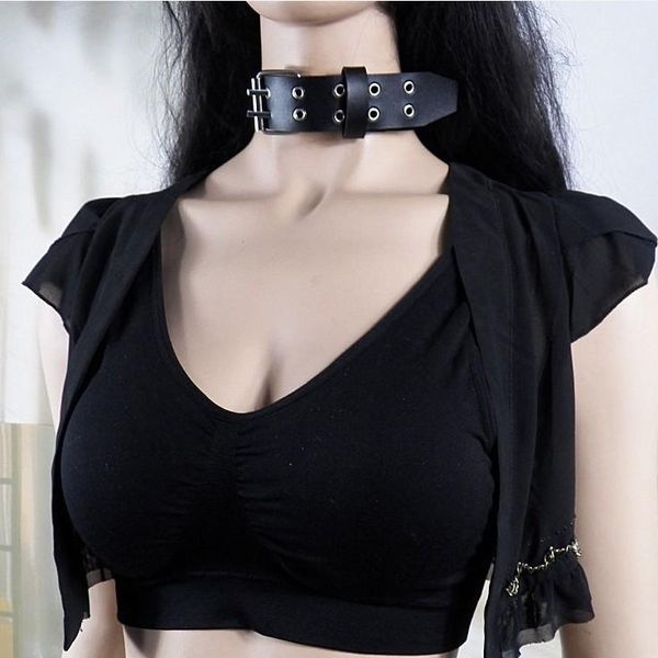 chokers punk rock gothic buckle black leather for women spike rivet stud collar choker necklace statement anime emo rave jewelry, Golden;silver
chokers punk rock gothic buckle black leather for women spike rivet stud collar choker necklace statement anime emo rave jewelry, Golden;silver