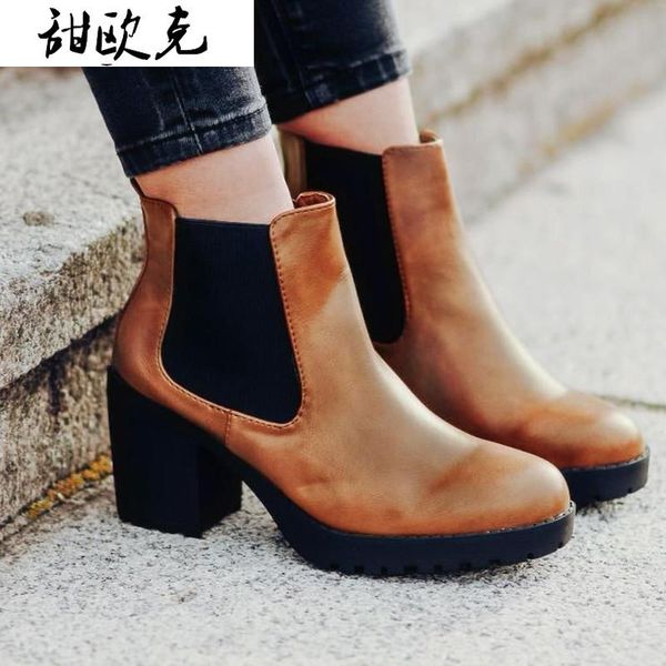 women ankle boots fashion pu leather black warm women high heels boots platform ladies shoes plus size botas mujer
women ankle boots fashion pu leather black warm women high heels boots platform ladies shoes plus size botas mujer