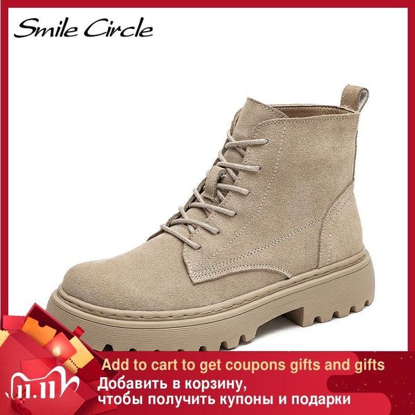 smile circle ankle boots suede leather women flat platform short boots ladies shoes fashion autumn winter boots c1105, Black
smile circle ankle boots suede leather women flat platform short boots ladies shoes fashion autumn winter boots c1105, Black