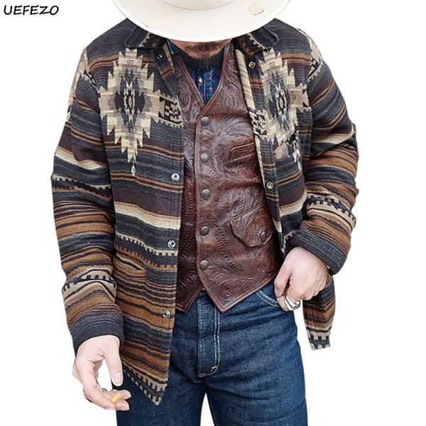 uefezo retro men color stitching cardigan sweater autumn winter vintage plaid print sweater plus size 3xl color matching, White;black
uefezo retro men color stitching cardigan sweater autumn winter vintage plaid print sweater plus size 3xl color matching, White;black