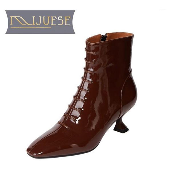 boots mljuese 2021 women ankle cow leather winter short plush square toe zipper high heels female size 391, Black
boots mljuese 2021 women ankle cow leather winter short plush square toe zipper high heels female size 391, Black
