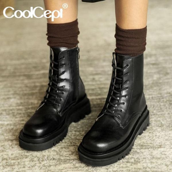 boots coolcept women short thick bottom real leather zipper woman ankle fashion winter shoes size 35-391, Black
boots coolcept women short thick bottom real leather zipper woman ankle fashion winter shoes size 35-391, Black