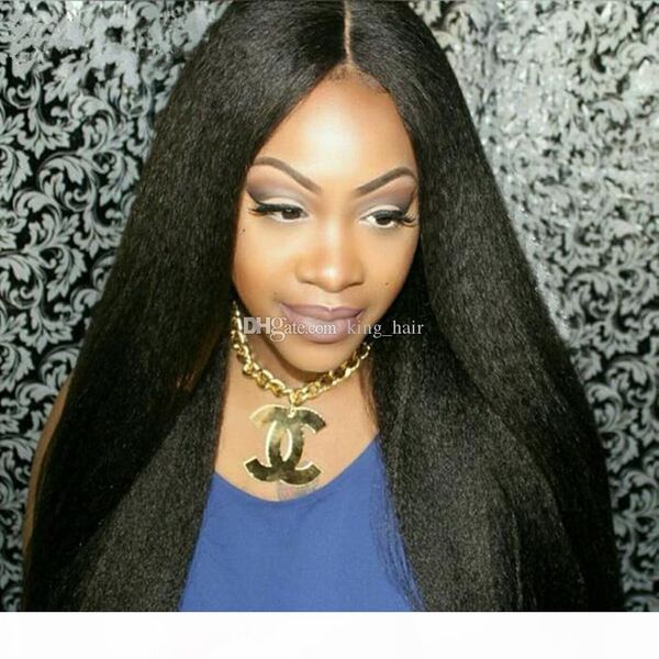 130%-180% density kinky straight glueless full lace wigs for black women 100% brazilian coarse yaki human hair lace front wigs, Black;brown
130%-180% density kinky straight glueless full lace wigs for black women 100% brazilian coarse yaki human hair lace front wigs, Black;brown