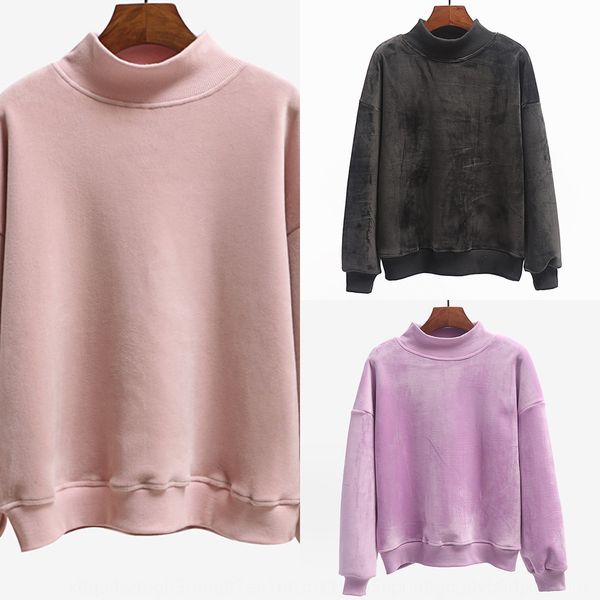 double-sided 6100autumn and winter new high collar gold velvet double-sided velvet solid color sweater sweaterloose women's thick sweat, Black
double-sided 6100autumn and winter new high collar gold velvet double-sided velvet solid color sweater sweaterloose women's thick sweat, Black