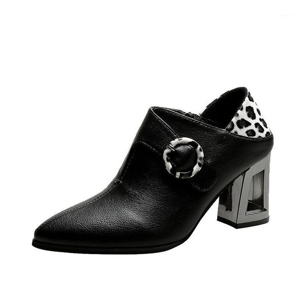 women's ankle boots women shoes leopard buckle slip on square high heels female pu leather 2020 new winter boot ladies, Black
women's ankle boots women shoes leopard buckle slip on square high heels female pu leather 2020 new winter boot ladies, Black