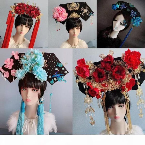 women cosplay flower pearl rhinestone tassels headwear chinese national ancient costume hairbands wedding hair sticks accessory
women cosplay flower pearl rhinestone tassels headwear chinese national ancient costume hairbands wedding hair sticks accessory