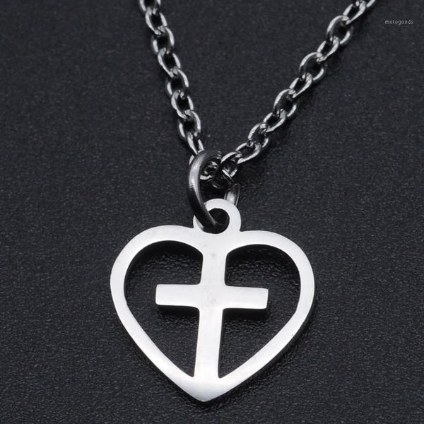 pendant necklaces cross heart stainless steel charm necklace for women drop accept oem order fashion jewelry necklaces1, Silver
pendant necklaces cross heart stainless steel charm necklace for women drop accept oem order fashion jewelry necklaces1, Silver