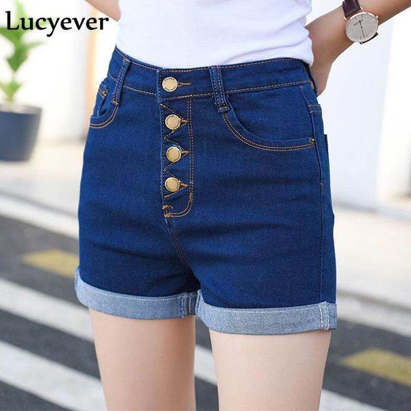 women's jeans lucyever soft women denim shorts summer high waist loose short fashion casual korean single button street wear cotton, Blue
women's jeans lucyever soft women denim shorts summer high waist loose short fashion casual korean single button street wear cotton, Blue