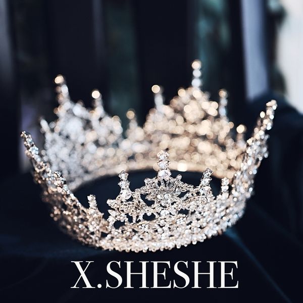 complex luxury exquisite atmosphere bride round crown headdress wedding dress dinner with makeup pgraphy accessories, Silver
complex luxury exquisite atmosphere bride round crown headdress wedding dress dinner with makeup pgraphy accessories, Silver