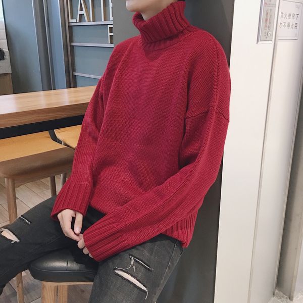 2020 brand new autumn and winter men's sweater long-sleeved youth solid color pullover for male high-neck casual sweater, White;black
2020 brand new autumn and winter men's sweater long-sleeved youth solid color pullover for male high-neck casual sweater, White;black