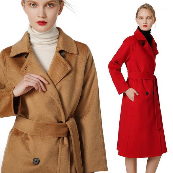 long woolen blends cashmere coats for women 2020 autumn winter ladies jackets plus size overcoat double sided water ripple1, Black
long woolen blends cashmere coats for women 2020 autumn winter ladies jackets plus size overcoat double sided water ripple1, Black