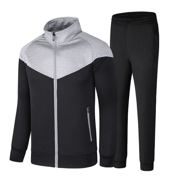 men's sportswear sets new spring autumn male fashion tracksuit men 2 piece suit zipper jacket + sweatpants quality clothes, Gray
men's sportswear sets new spring autumn male fashion tracksuit men 2 piece suit zipper jacket + sweatpants quality clothes, Gray