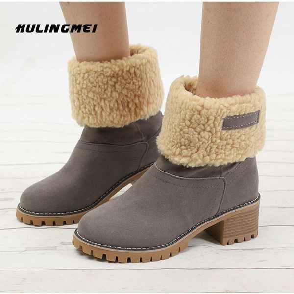 women warm snow boots winter ladies warm wool booties ankle boot comfort shoes plus size 35-43 casual women mid boots, Black
women warm snow boots winter ladies warm wool booties ankle boot comfort shoes plus size 35-43 casual women mid boots, Black