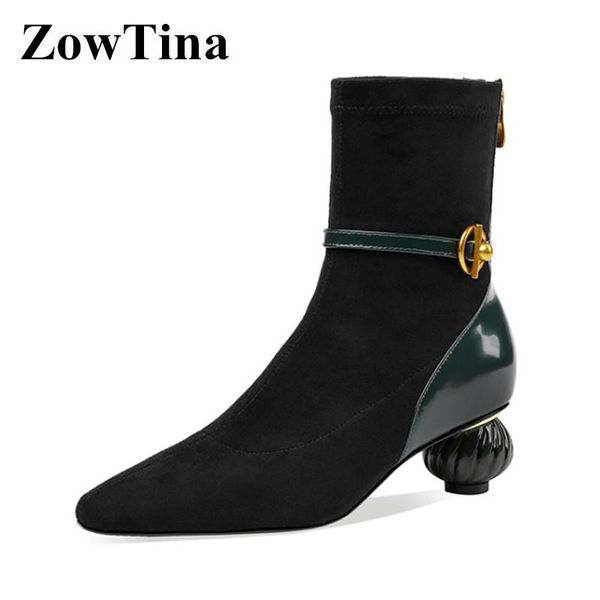 2020 autumn women short boots black suede knight booties back zipper winter ankle botas mujer 4cm strange heels chaussure femmes
2020 autumn women short boots black suede knight booties back zipper winter ankle botas mujer 4cm strange heels chaussure femmes