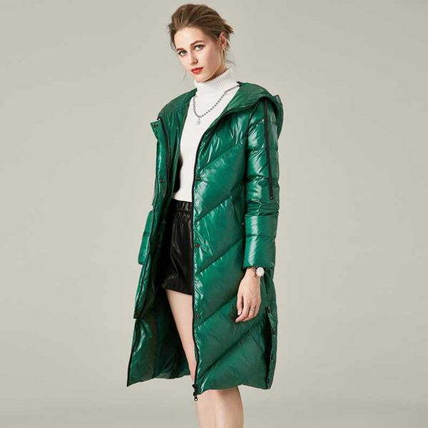 women hooded long duck down jacket female fashion casual loose warm coat for woman lady zipper popular thickened jackets, Black
women hooded long duck down jacket female fashion casual loose warm coat for woman lady zipper popular thickened jackets, Black