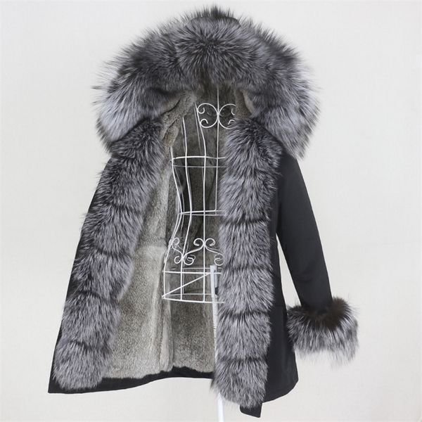 oftbuy waterproof winter jacket women long parka real rabbit fur coat natural raccoon fox fur collar hood warm streetwear 201221, Black
oftbuy waterproof winter jacket women long parka real rabbit fur coat natural raccoon fox fur collar hood warm streetwear 201221, Black