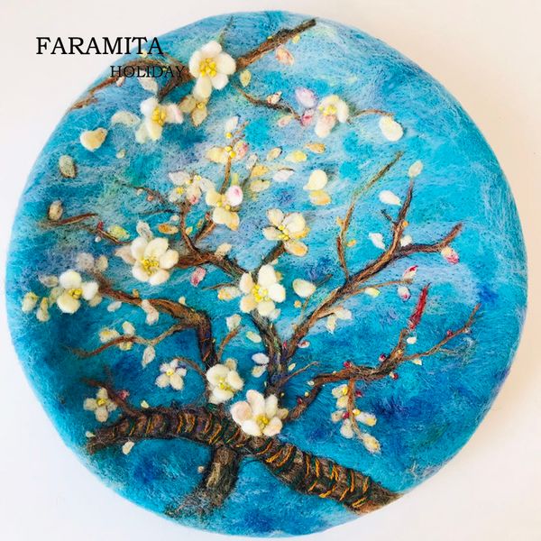 faramita holiday painter berets women girls french beret handmade paintings hats 100% wool floral art novelty headwear caps 201026, Blue;gray
faramita holiday painter berets women girls french beret handmade paintings hats 100% wool floral art novelty headwear caps 201026, Blue;gray