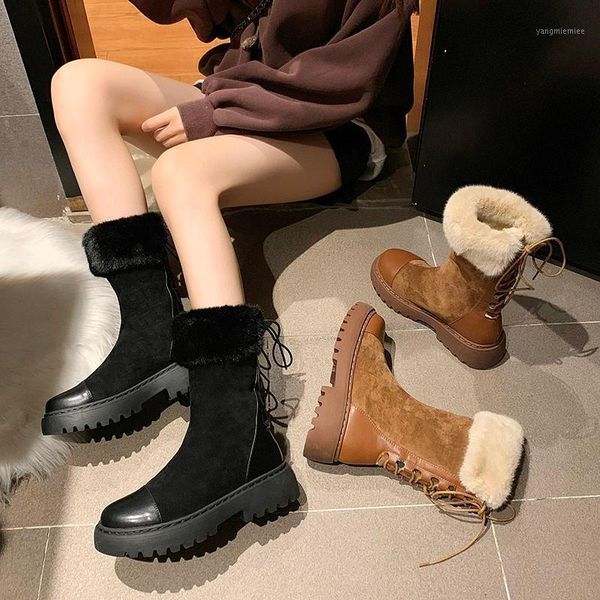 rock shoes woman round toe lady boots winter footwear boots-women flat heel 2020 rubber lolita autumn low mid calf1, Black
rock shoes woman round toe lady boots winter footwear boots-women flat heel 2020 rubber lolita autumn low mid calf1, Black