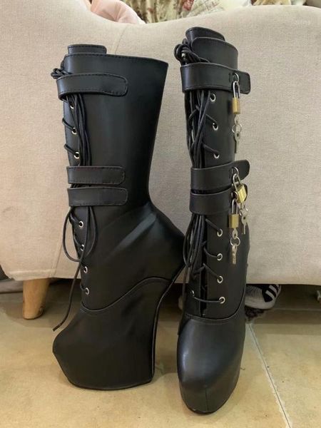 boots mid calf women lockable ballet wedge heels heelless shoes custom wide boot platform vintage boot1, Black
boots mid calf women lockable ballet wedge heels heelless shoes custom wide boot platform vintage boot1, Black