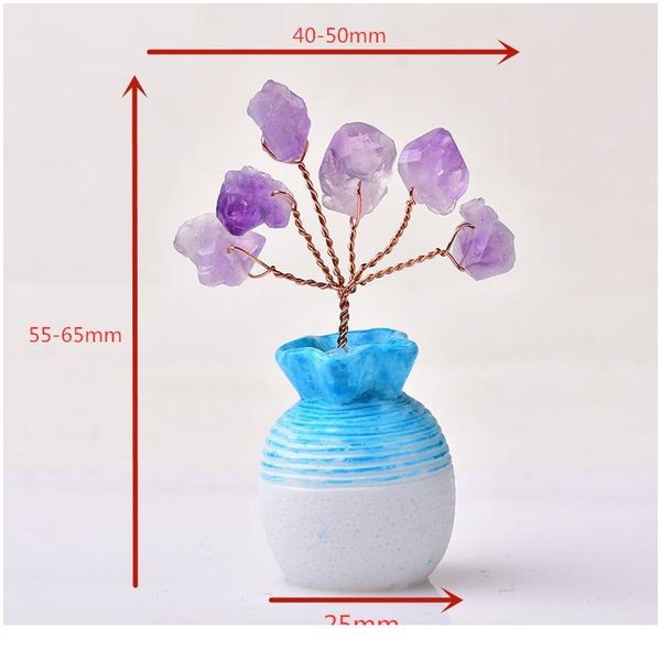 1pc natural amethyst tree vase crystal quartz mineral ornaments tree of life home decoration lucky tree healing vase qylstc, Black
1pc natural amethyst tree vase crystal quartz mineral ornaments tree of life home decoration lucky tree healing vase qylstc, Black