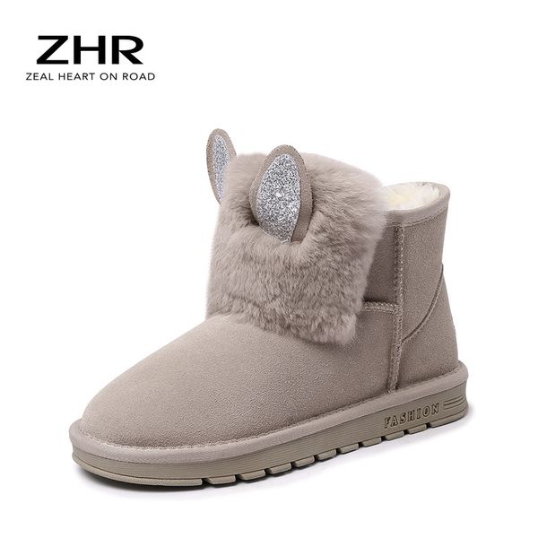 2020 new women snow fur 100% genuine cowhide leather ankle warm plush winter boots ladies shoes q1104, Black
2020 new women snow fur 100% genuine cowhide leather ankle warm plush winter boots ladies shoes q1104, Black