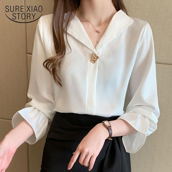 women's blouses & shirts 2021 autumn long sleeve fashion korean satin women solid office lady elegant loose ladies blusas 10497, White
women's blouses & shirts 2021 autumn long sleeve fashion korean satin women solid office lady elegant loose ladies blusas 10497, White