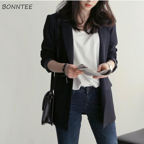 women's suits & blazers womens spring autumn business attire loose minimalist elegant chic all-match leisure single button office lady, White;black
women's suits & blazers womens spring autumn business attire loose minimalist elegant chic all-match leisure single button office lady, White;black