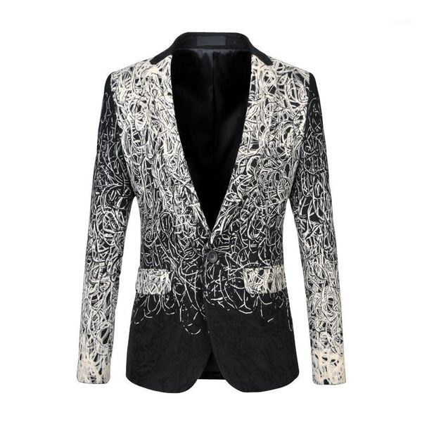 men casual blazer fashion slim suit jacket wedding groom stage costume singer host dancer ball party prom nightclub large size1, White;black
men casual blazer fashion slim suit jacket wedding groom stage costume singer host dancer ball party prom nightclub large size1, White;black