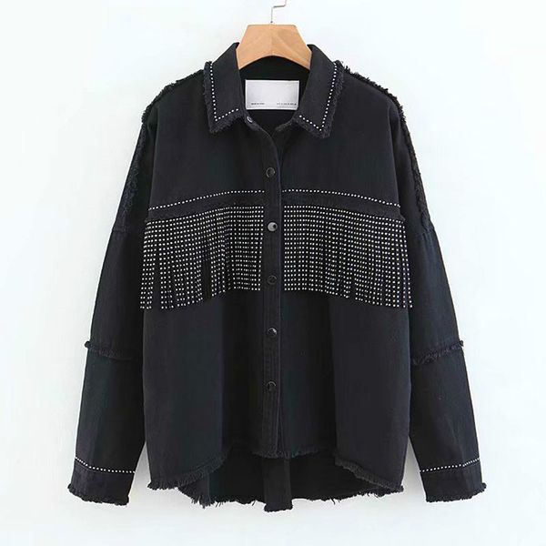 женская черный длинные рукава нагрудные тонкий fringe декоративные jacket2019 осени новый горячий drilling резанные повседневный street coat, Black;brown
женская черный длинные рукава нагрудные тонкий fringe декоративные jacket2019 осени новый горячий drilling резанные повседневный street coat, Black;brown