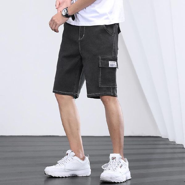 men's jeans summer tooling style denim shorts loose knee length casual pure stretch straight size -5xl, Blue
men's jeans summer tooling style denim shorts loose knee length casual pure stretch straight size -5xl, Blue