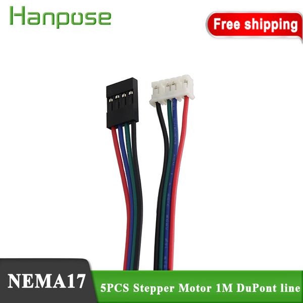 1m dupont cable m20 4pin 2.54 4-lead nema17 stepper motor line for 3d printer cnc 42 motor
1m dupont cable m20 4pin 2.54 4-lead nema17 stepper motor line for 3d printer cnc 42 motor