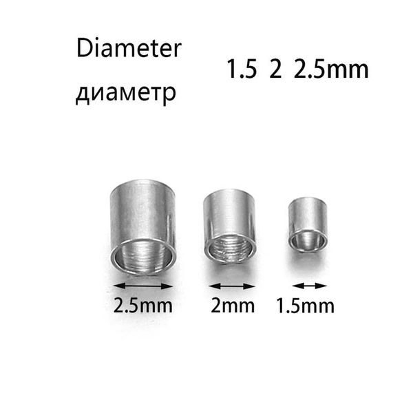 150 шт. / лот 1.5 2.0 2.0 2.5 мм пробная пробка обжимной трубки для diy бусины проволоки разъемы ювелирных украшений приготовления аксессуар, Silver
150 шт. / лот 1.5 2.0 2.0 2.5 мм пробная пробка обжимной трубки для diy бусины проволоки разъемы ювелирных украшений приготовления аксессуар, Silver