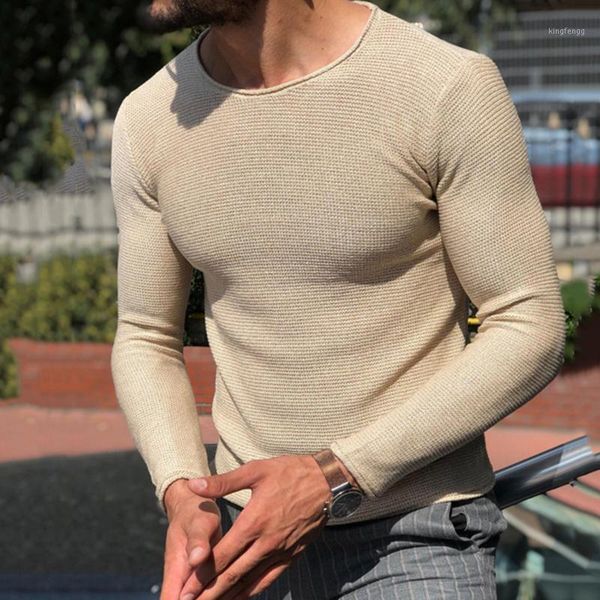 men solid color sweaters round neck knitted sweater silm fit pullovers long sleeve wild sweater, White;black
men solid color sweaters round neck knitted sweater silm fit pullovers long sleeve wild sweater, White;black