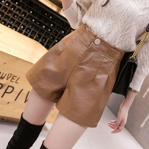 pu leather shorts women autumn winter 2020 new korean style high waist slim wide leg shorts loose casual boots, White;black
pu leather shorts women autumn winter 2020 new korean style high waist slim wide leg shorts loose casual boots, White;black