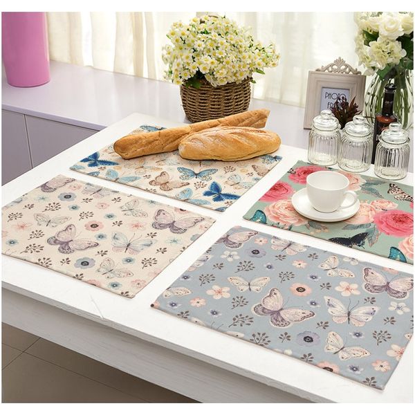 butterfly flowers linen decorative print placemats for dinner table mat flower design kitchen nordic accessories drink coasters f wmtfle
butterfly flowers linen decorative print placemats for dinner table mat flower design kitchen nordic accessories drink coasters f wmtfle