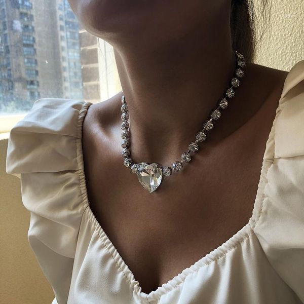phyanic statement big crystal heart choker necklace for women girls 2020 new personality shinning party jewelry accessories1, Silver
phyanic statement big crystal heart choker necklace for women girls 2020 new personality shinning party jewelry accessories1, Silver