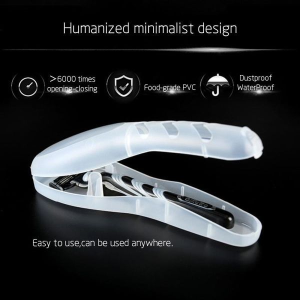 transparent men's razor box razor blades holder shaving machine storage box shaver travel case for (not include shaver)
transparent men's razor box razor blades holder shaving machine storage box shaver travel case for (not include shaver)