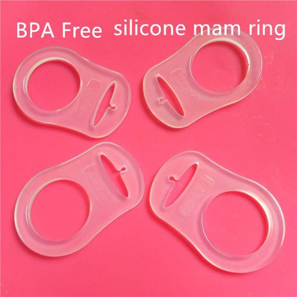 pacifiers# chenkai 50pcs bpa transparent silicone baby pacifier mam adapter o rings nuk dummy adaptor diy toy accessories
pacifiers# chenkai 50pcs bpa transparent silicone baby pacifier mam adapter o rings nuk dummy adaptor diy toy accessories