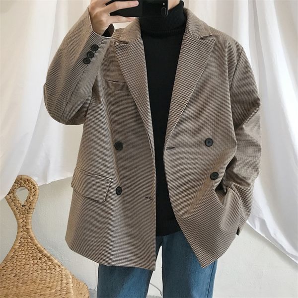spring men's casual blazers suit jackets clothes single western loose coat fitted cotton lattice printing outerwear s-xl lj201103, White;black
spring men's casual blazers suit jackets clothes single western loose coat fitted cotton lattice printing outerwear s-xl lj201103, White;black