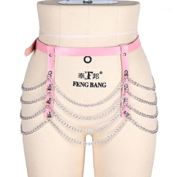 waist chain leather metal punk goth suspender pink cage stockings pole dance rave strap adjust lingerie women body harness1, Black;white
waist chain leather metal punk goth suspender pink cage stockings pole dance rave strap adjust lingerie women body harness1, Black;white